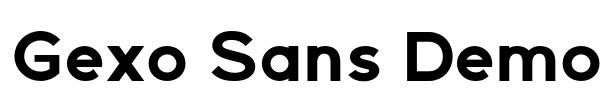 Gexo Sans Demo Font Image
