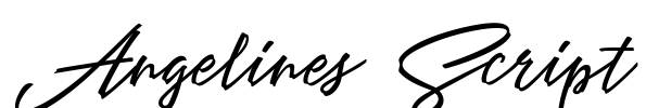 Angelines Script Font Image