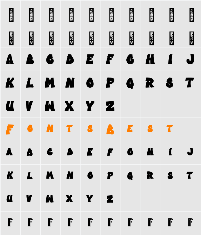 Crysh Graffiti - Personal Use Character Map