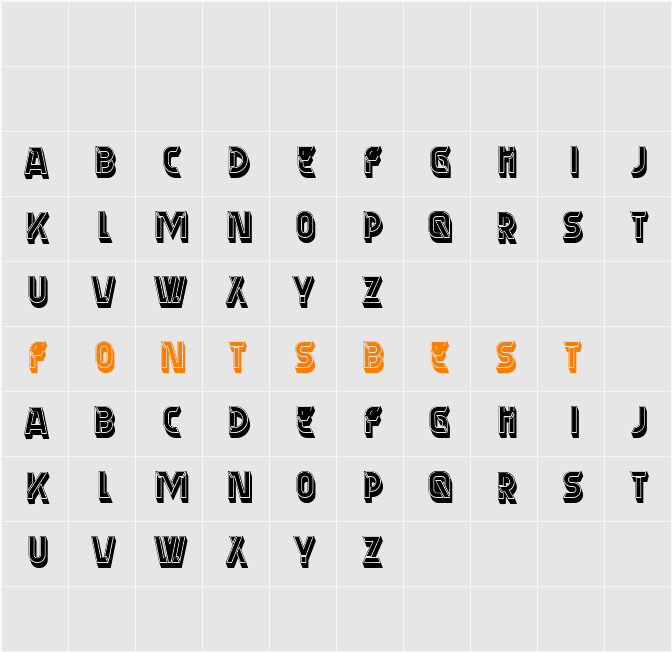 Almery Filled Character Map