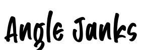 Angle Janks Font Image