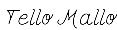 Tello Mallo Font Image