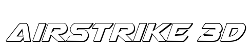 Airstrike 3D Font Image