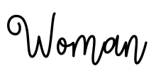 Woman Font Image
