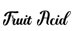 Fruit Acid Font Image
