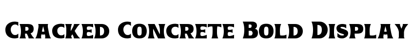 Cracked Concrete Bold Display Font Image
