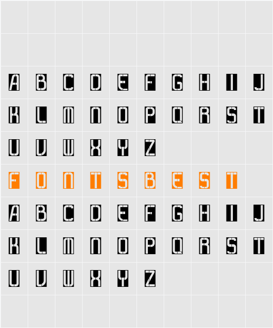 Flughafen Character Map
