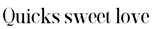 Quicks sweet love Font Image