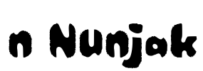 n Nunjak Font Image