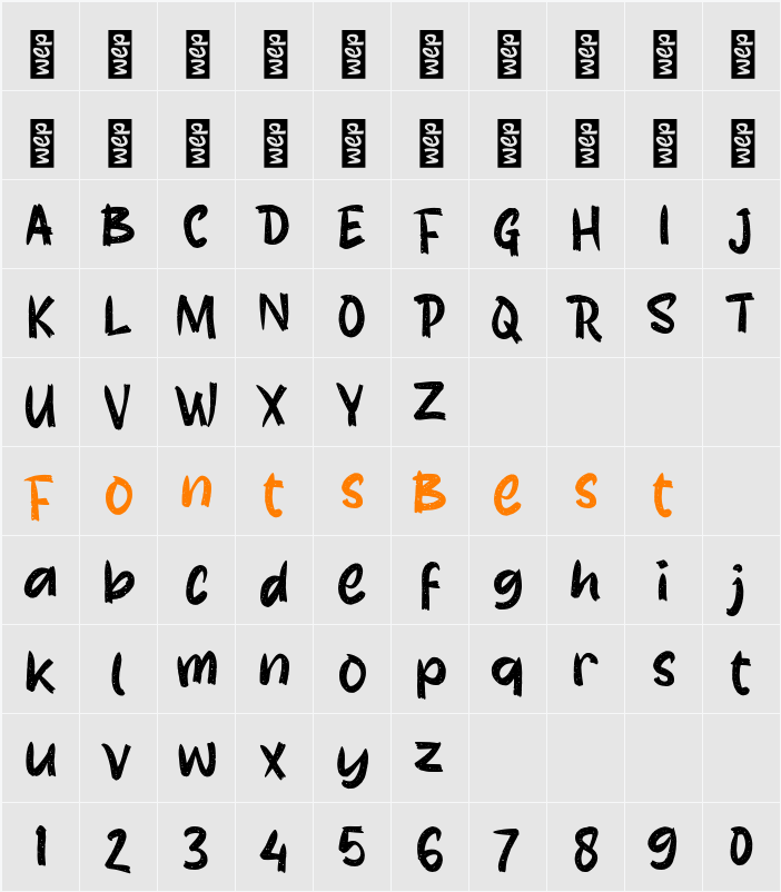 K Kemangi Character Map