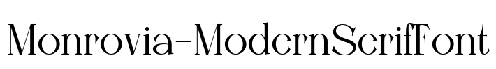 Monrovia-ModernSerifFont Font Image