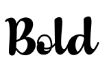 Bold Font Image