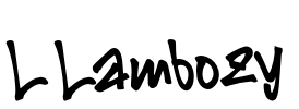 L Lambozy Font Image