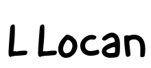 L Locan Font Image
