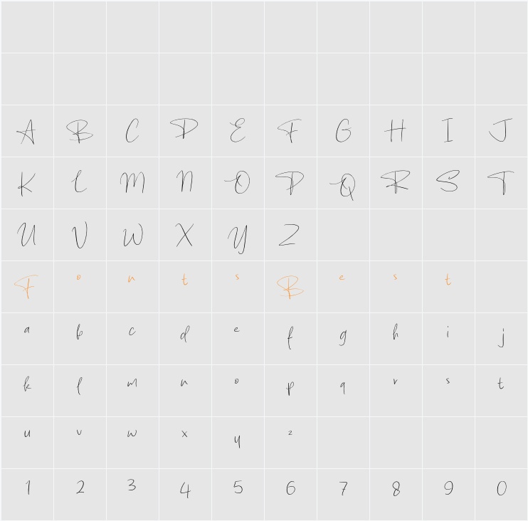 Ballmer Signature Character Map