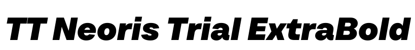 TT Neoris Trial ExtraBold Font Image