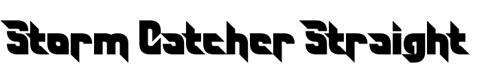 Storm Catcher Straight Font Image
