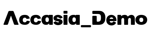 Accasia_Demo Font Image