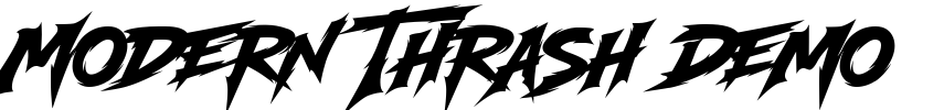 Modern Thrash Demo Font Image