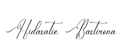 Hidasatie Bastirona Font Image