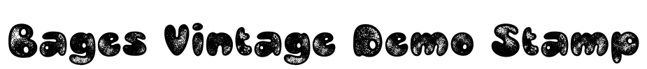 Bages Vintage Demo Stamp Font Image