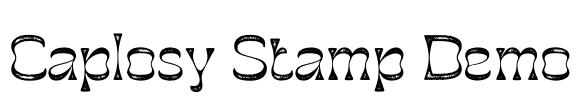 Caplosy Stamp Demo Font Image