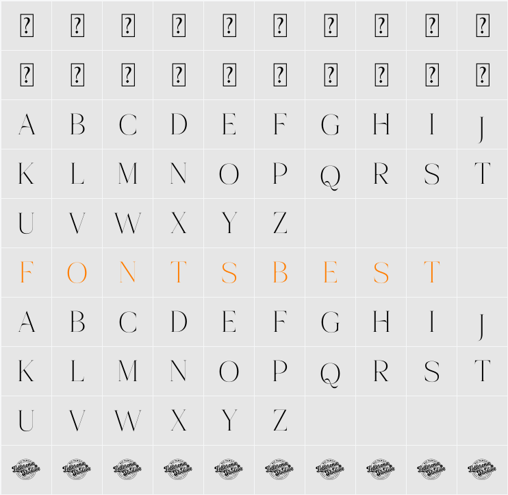 Onesta Vigano DEMO VERSION Character Map