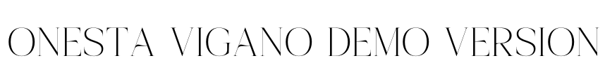 Onesta Vigano DEMO VERSION Font Image