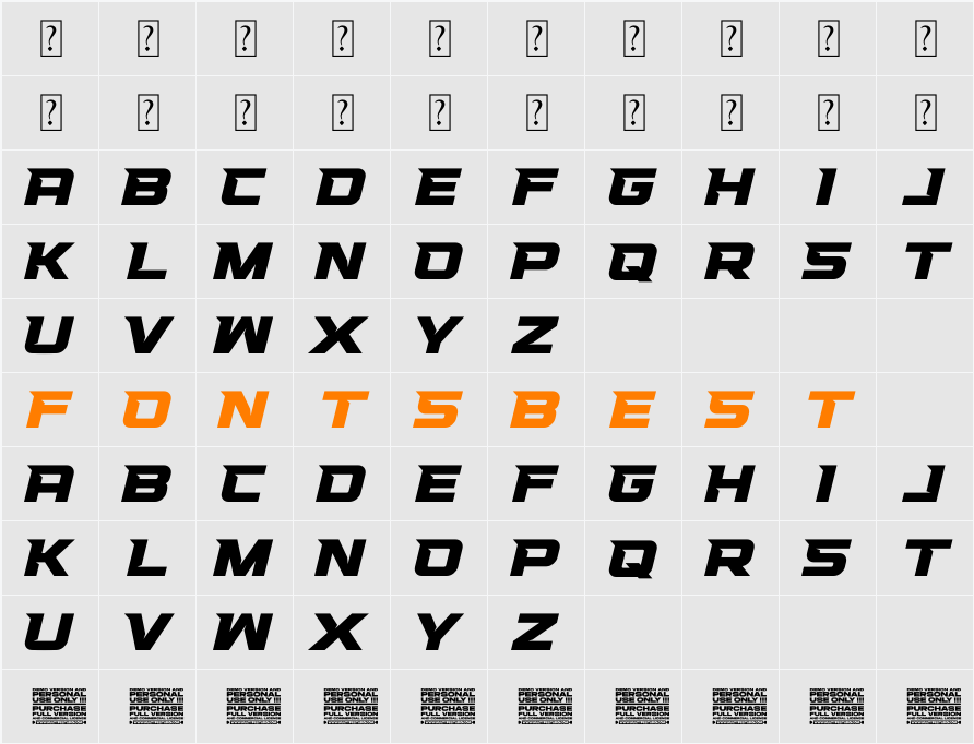 Racing Mark Race Character Map