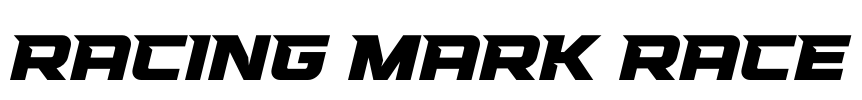 Racing Mark Race Font Image