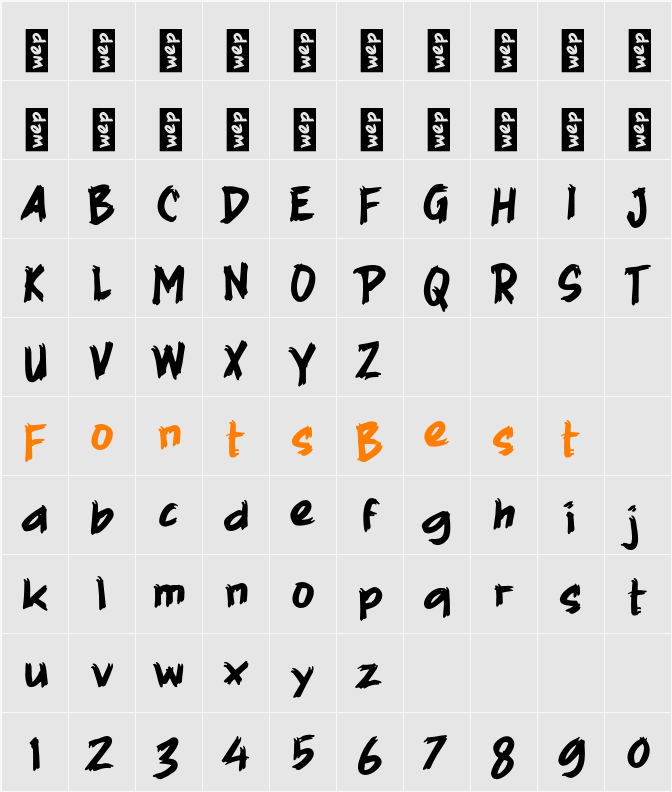 K Kemoceng Character Map