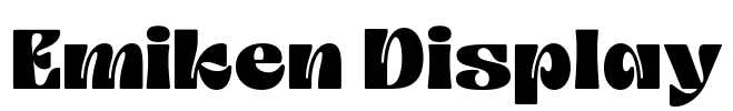 Emiken Display Font Image