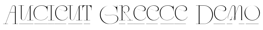 Ancient Greece Demo Font Image