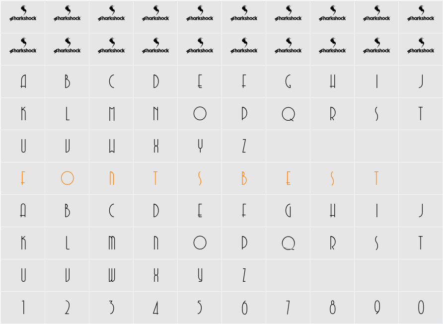 Quincento Character Map
