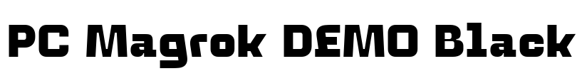 PC Magrok DEMO Black Font Image