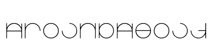 Aroundabout Font Image