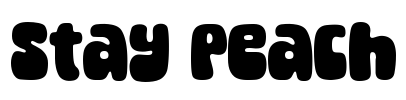 Stay Peach Font Image