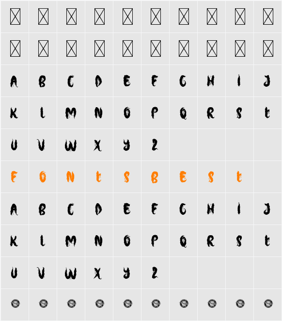 ZomfireDemo Character Map