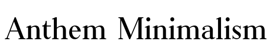 Anthem Minimalism Font Image