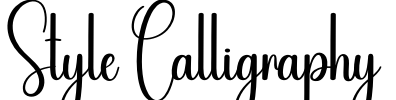 Style Calligraphy Font Image