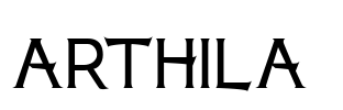 ARTHILA  Font Image