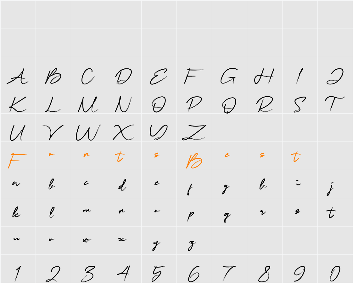 Elometha Character Map