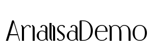 ArialisaDemo Font Image