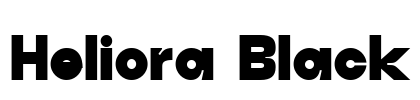 Heliora Black Font Image