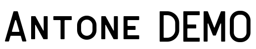 Antone DEMO Font Image