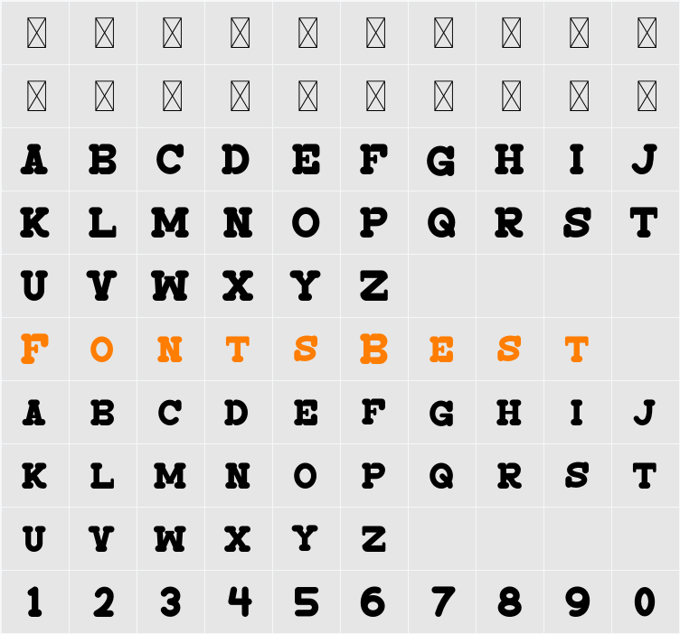 FreeCity Character Map
