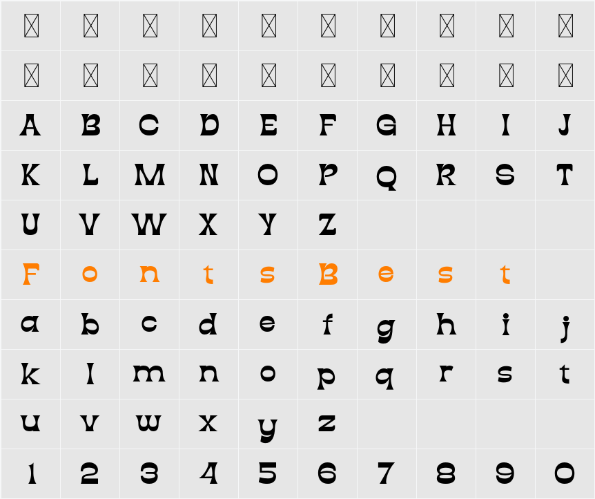 Diazy Character Map