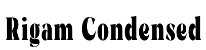 Rigam Condensed Font Image