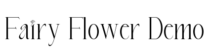 Fairy Flower Demo Font Image