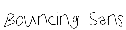 Bouncing Sans Font Image